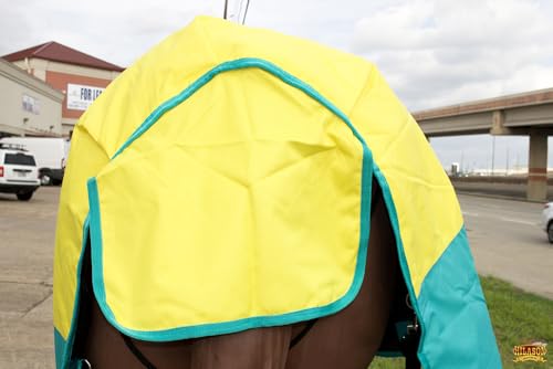 HILASON 1200D Winter Waterproof Turnout Horse Blanket Belly Wrap Neck Cover - size: 66 In