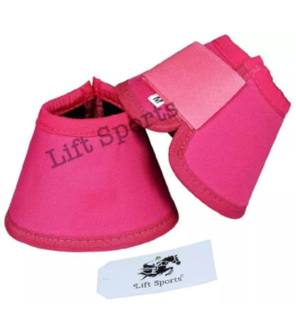 Horse Bell Boots Over Reach No Turn Bell Boots Wrap Tack Protection - color: Black, size: Medium