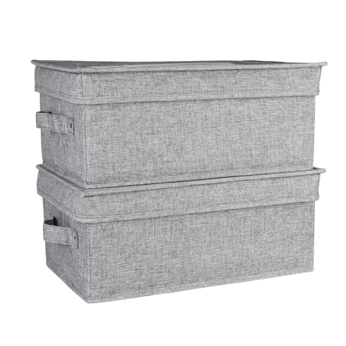 First Aid Box and Pet Frist Aid Kit Case Set, Fabric Medicine Storage Box Empty, Divided First Aid Supplies Organizer Storage with Clear Lid, Emergency Kit Storage Box for Family and Dog-Gray