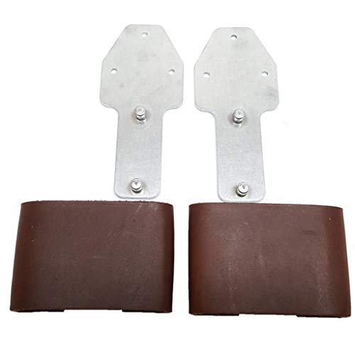Blevins 3" Medium Oil Leather Wrapped Buckles