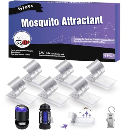 6 Mosquito Attractant Bait Lure Refill for Bug Zapper, Compatible All Trap - size: 6 pack