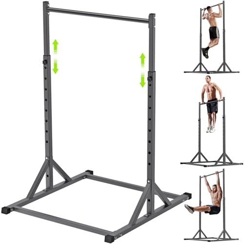 SELEWARE Dip Bar Attachment for Power Rack, 2 x 2 Tube, Multi Grip Handle - color: 2" x 2" Rack with 1" Hole