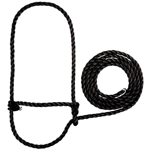 Weaver Leather Black Poly Rope Calf Halter
