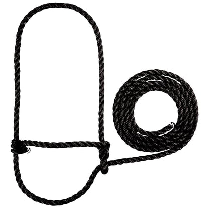 Weaver Leather Black Poly Rope Calf Halter
