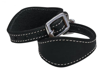 Leather Stirrup Hobbles - color: Black