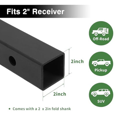Leader Accessories Folding Hitch Cargo Carrier 60"x24"x6", Fits 2" Receiver - size: 60"x24"x6" Hitch Cargo Basket
