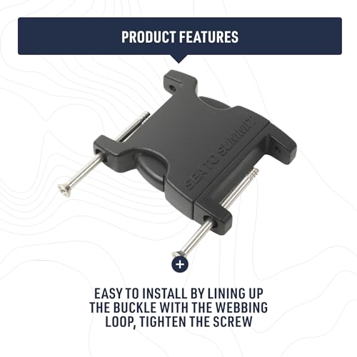 Sea to Summit Field Repair Buckle - Side Release, 2 Pin, 3-pack - style: 38mm / 1 1/2in