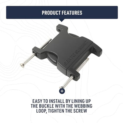 Sea to Summit Field Repair Buckle - Side Release, 2 Pin, 3-pack - style: 38mm / 1 1/2in