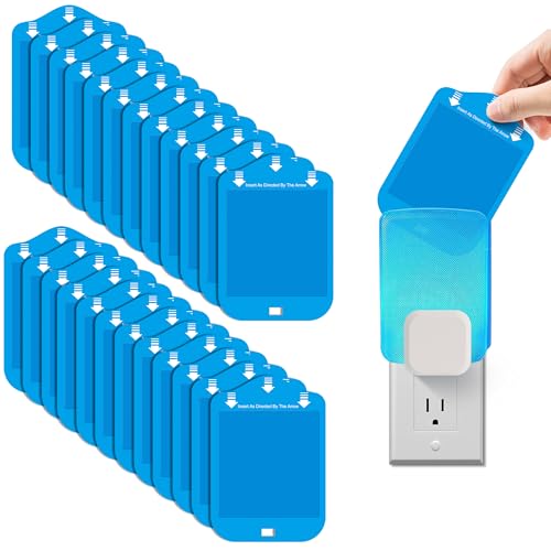 Qualirey 25 Pack Fly Trap Refill Cartridges Compatible with Raid/STEM/Wondercide Flying Insect Traps, Light Trap Refills Strong Glue Card for Fly Insect Bug Mosquito Gnat Traps Indoor