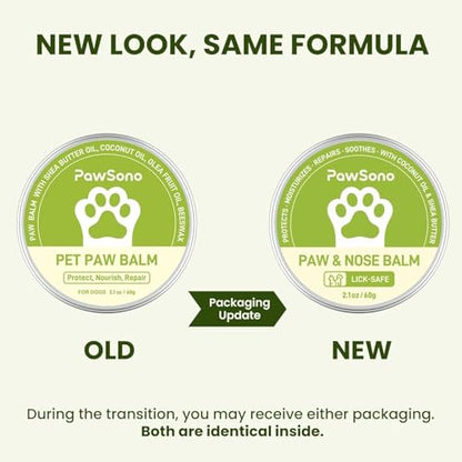 PawSono Lick-Safe Dog Paw & Nose Balm with Coconut Oil - size: 2.1 oz ( pack of 1)