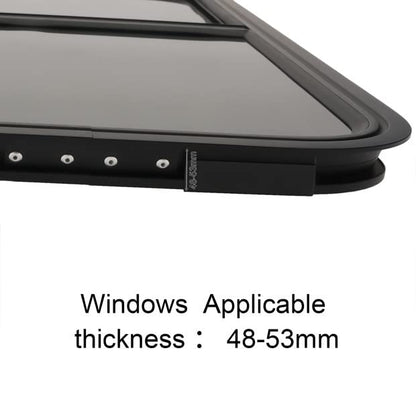 Vertical Sliding Black RV Window for Teardrop, Cargo, Horse Trailer, Marine Camper Window Replacement,22" Wide x 42" Tall (42"x22") - size: 42"x22"