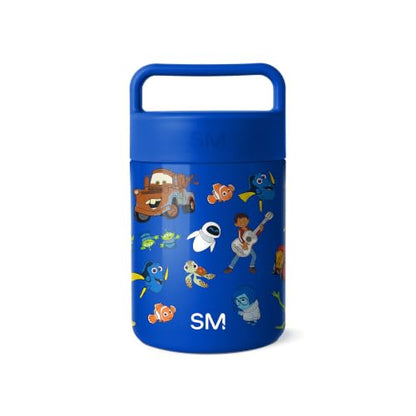 Simple Modern Disney Pixar Insulated Food Jar with Handle | 12oz | Mashup | Provision Stainless Steel Food Jar, Lunch Container | Leak Proof for Adults, Smoothie Bowl, Soup | Pixar Mashup on Blue - color: Disney: Pixar Mashup on Blue, size: 12 Ounces
