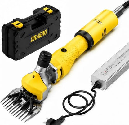 Marhynchus Electric Sheep Shears, 3000RPM High Speed Carbon Steel Electric Wool Clipper for Sheep Goats Alpacas Llamas, with Anti Slip Handle (US Plug 110V)