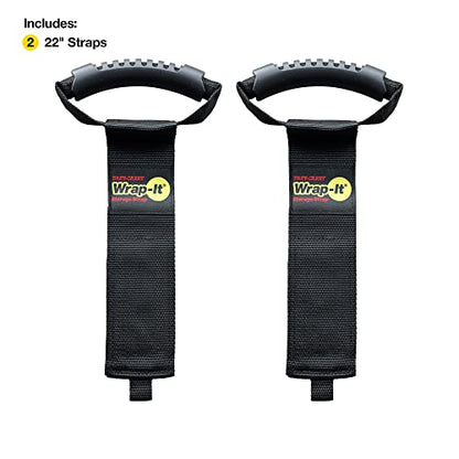 Easy-Carry Wrap-It Storage Straps - 22" (2-Pack) - color: Black, size: 22" (2 Pack)
