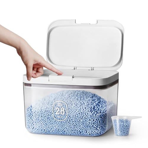 Flour Storage Container - 2.8L Keep Your Flour Fresh and Conveniently Accessible | 2.8L/2.8 Qt Capacity, Rice & Cereal & Pet & Laundry Pod Bin, Kitchen Bathroom Pet Food Pantry - color: 2.8 L