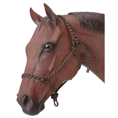 Tough 1 Horse Poly Rope Tied Halter - color: Black