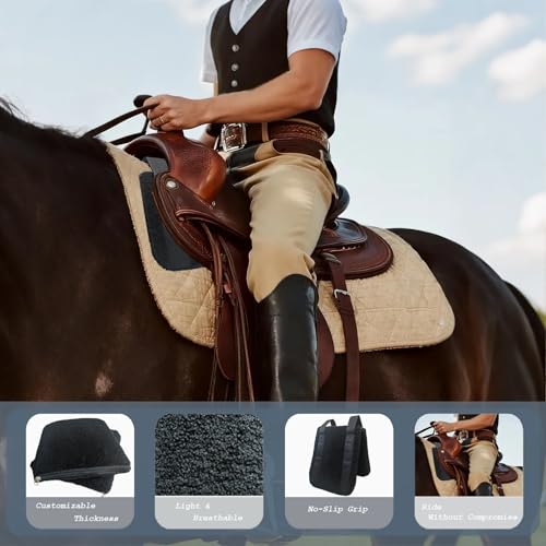 Western Felt Wider Wither Pad - color: Black, size: Large