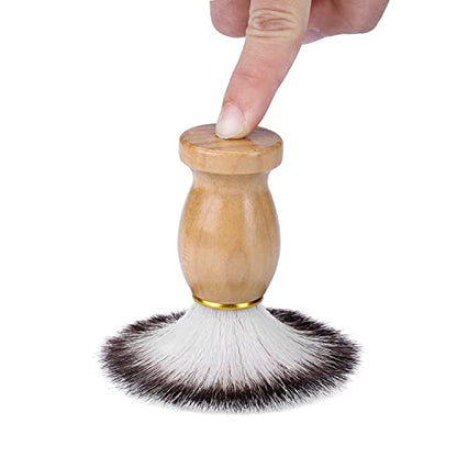 CCbeauty Mens Shaving Brush and Bowl Set, 4 in 1 Badger Shave Brushes Kit with Stainless Steel Bowl & Soap Mug, Safety Razor Stand, Birthday Boyfriend Dad Gifts Set for Men, Shaving Cream 3.5Oz - color: 3# White Cream