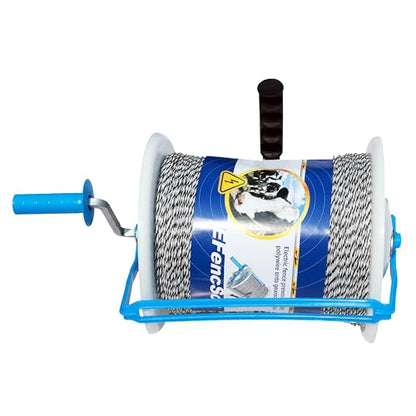 Electric Fence Maxi 3:1 Geared Reel with Reel Guard Prewound 3280ft 6 Strands Polywire PK1 - size: 3280 ft x 1 Maxi Reel w/Guard