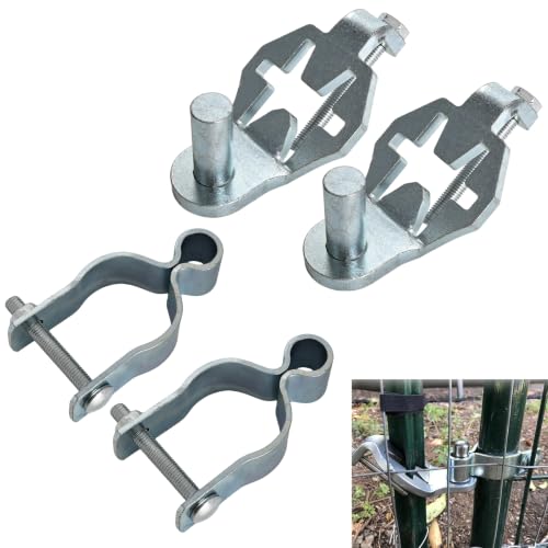 T-Post Gate Hinge Kit, 1-5/8″Chain Link Fence Gate Post Hinge Pins