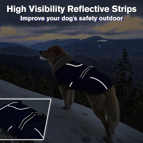 Lelepet Dog Coats for Medium Dogs Waterproof Dog Jacket with Adjustable Fit - color: Army Green, size: M