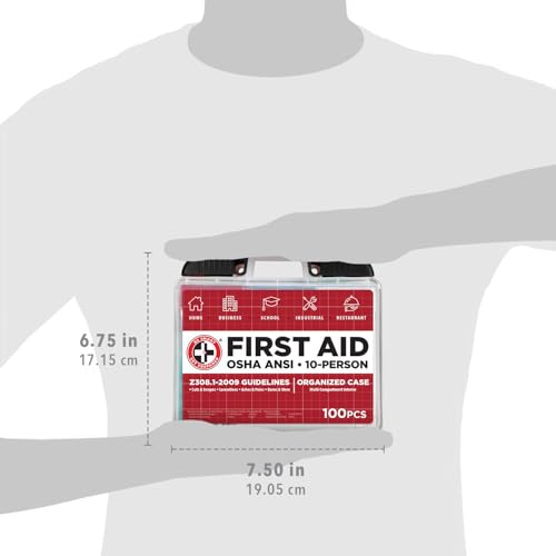 Be Smart Get Prepared OSHA/ANSI First Aid Kit - 10 Person
