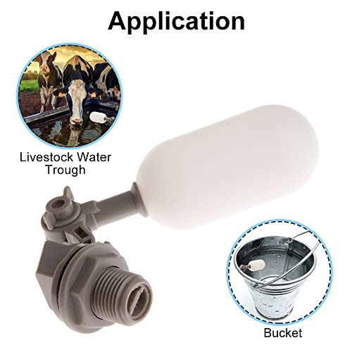 Pond Float Valve 1/2" Shut Off Valve Float Ball Valve