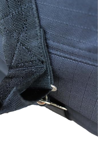 Challenger 1200D Turnout Rain Horse Sheet Light Winter Blanket Gusset 363G - color: Black Black-White Trim, size: 66"