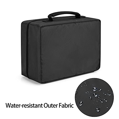 Trunab First Aid Trauma Bag with 2 Inner Flaps, Medical Supplies Pouch - color: Black
