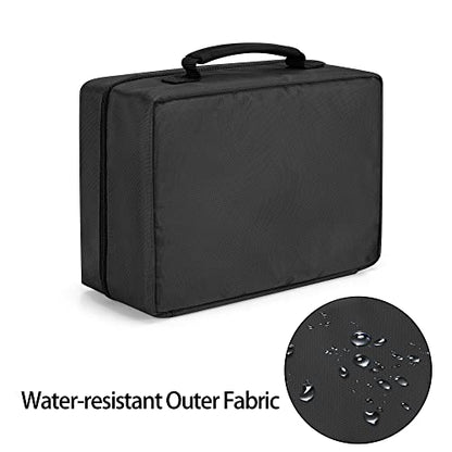 Trunab First Aid Trauma Bag with 2 Inner Flaps, Medical Supplies Pouch - color: Black