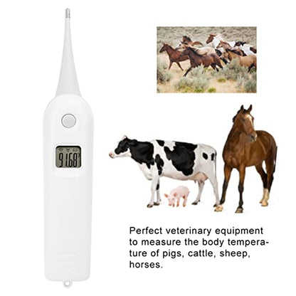 Pet Thermometer, Fast Read Digital Veterinary Thermometer, Animal Temperature Monitor, Pet Temperature Tester for Dogs, Cats, Horse,Cattle, Pigs,Birds, Sheep
