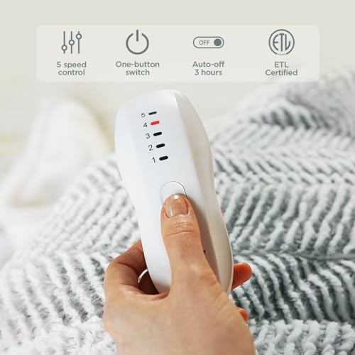 Templewet Heated Blanket Throw 50" x 60",Fluffy Electric Blanket,Gray | Timer Settings,Auto Off,Soft Sherpa Heated Throw Blanket,Machine Washable,Fast Heating for Sofa Bed Office Use,Gifts for Mom - color: Frosty Gray2