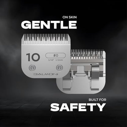 Professional A5 Blades – Powder Metallurgy + Titanium-Ceramic, Low-Heat High-Precision – Fits Wahl, Andis, Oster, Heiniger A5 Clippers, Parent (#5F 6.3mm-1/4) - size: #5F 6.3mm-1/4"