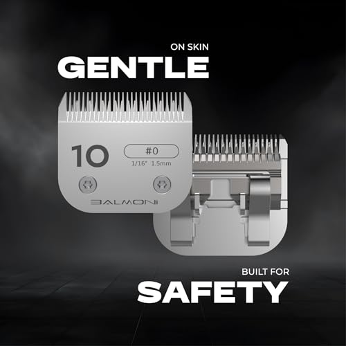 Professional A5 Blades – Powder Metallurgy + Titanium-Ceramic, Low-Heat High-Precision – Fits Wahl, Andis, Oster, Heiniger A5 Clippers, Parent (#4F 9.5mm-3/8) - size: #4F 9.5mm-3/8"