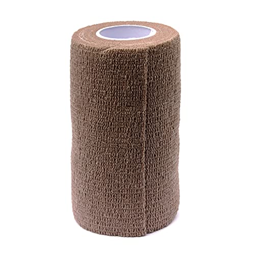 Medique Products 6104 Rip-N-Wrap Elastic Coheasive Wrap, 4" - size: 4-Inch