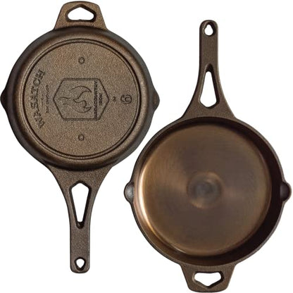 6 Inch Smooth Wasatch Pre-Seasoned Round Cast Iron Skillet - size: 6 Inch