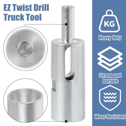 9 Gauge+11 Gauge Drill Chuck Tool EZ Twist Ties for Chain Link Fence Ties | Easy Twist Fence Ties Tool for Chain Link Wire,EZ Twist Tool 9 or 11 Gauge Drill Chuck Tool Fit 3/8" - style: 9 Gauge + 11 Gauge