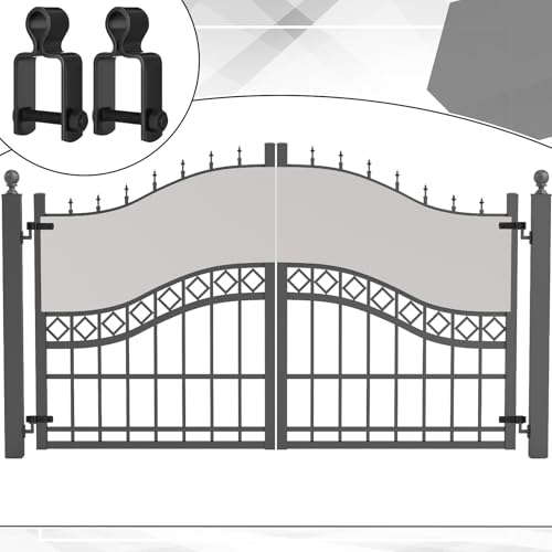 Dansydaisy 2 Pcs 1-1/2" x 1-1/2" Square Post Female Gate Hinges,Black - color: Black, size: 1-1/2'' X 1-1/2''