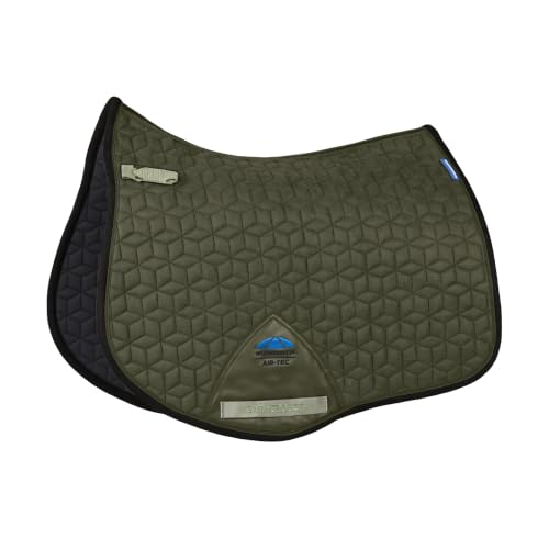 WeatherBeeta Suede Elite Air-Tec All Purpose Saddle Pad - color: Olive