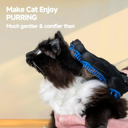 NVNAN Pet Hair Remover Roller and Grooming Glove Set for Dogs & Cats | Reusable roller tackles pet hair on furniture, and clothes, while the grooming glove helps brush dogs and cats - color: Hair removal roller + gloves