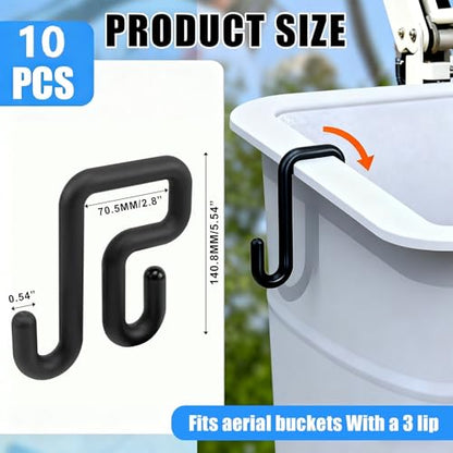 CNQLIS 10Pc 3" Lineman Bucket Hooks – 40lb for Aerial Baskets - size: 3 Inch