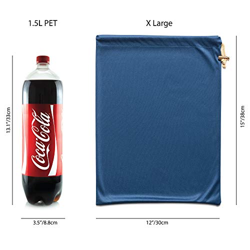 Valante Set of Adult Game Toys Microfiber Drawstring Storage Bags (XL size set) - size: XL size set