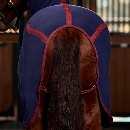 WeatherBeeta Anti-Static Fleece Cooler Combo Neck, Navy/Burgundy, 66" - color: Navy/Burgundy, size: 66"
