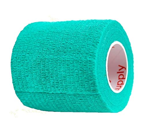 2 Inch Self Adhesive Bandage Wrap & Athletic Tape - 6Pk, Teal - color: Teal, size: 6 Rolls