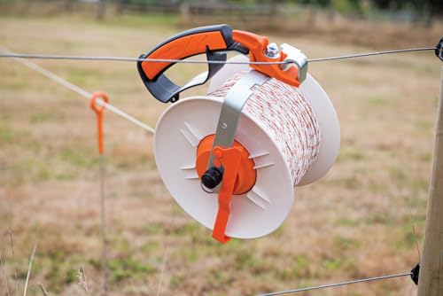 Gallagher Electric Fence Reel | Durable 3:1 Geared Fencing Reel for Polywire, Polyrope & Fence Tape | Fast Winding, Heavy-Duty Gearbox, Shatter-Resistant Lock