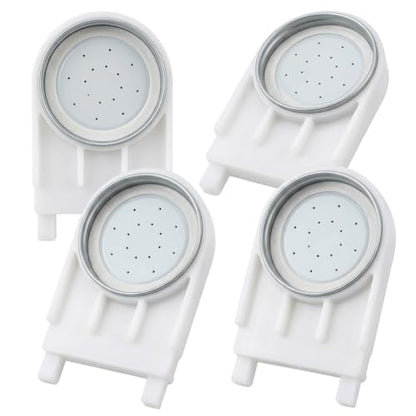 Bee Hive Feeder, White Entrance Feeder with Aluminum Lid, 4-Pack