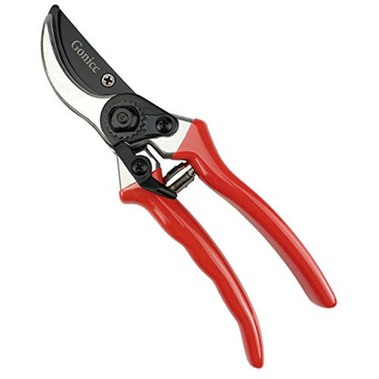 gonicc 8" Professional Sharp Bypass Pruning Shears (GPPS-1002) - color: Red Bypass Pruning Shears