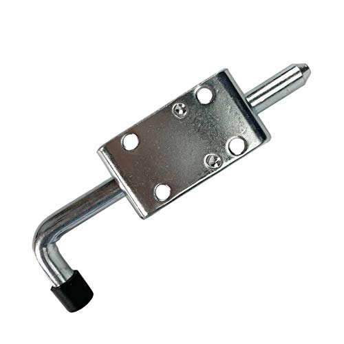 Steel Spring Loaded Latch Pin Assembly 6.5 Inch with 2-Set Spring Latches - Heavy-Duty Plated for Multi-Purpose Trailer Gates, Barn Doors & Heavy Tailgates (Screws Not Included)