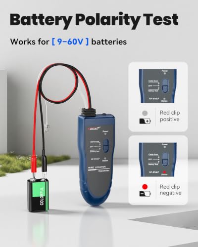 NOYAFA Underground Wire Locator, Wire Tracer for Dog Fence Repair - color: Blue
