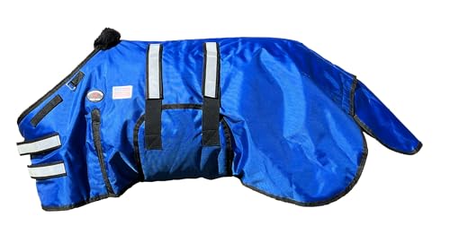 48-54(XLarge) 1680D Miniature Weanling Donkey Pony Horse Foal Winter Blanket 519TS01RB - color: Royal Blue, size: 48-54 Inches (Xlarge)